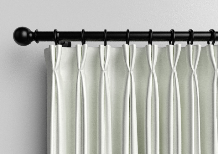 Akoya Faux Silk, Lustre White - Made to Measure Curtains - Image 10